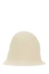 The Row Cappello Da Pescatore Jashi In Misto Lino Bianco Donna In White