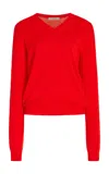 The Row Haus Wool Top In Red