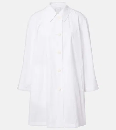 The Row Hawkins Cotton Coat In White