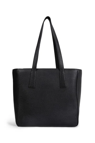 The Row Hector Tote Bag In Leather In Black