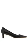 The Row Pointed Toe Leather Carla 45 Pumps In Black