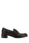 The Row Dark Brown Leather Loafers In Brown