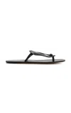 The Row Helena Leather Flip-flop Sandals
