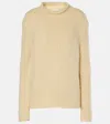 The Row Helfi Cashmere Sweater In Light Chamomile
