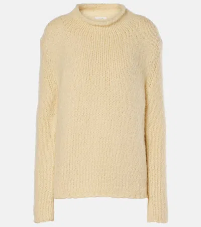 The Row Helfi Cashmere Sweater In Yellow