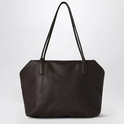 The Row Henri Shoulder Bag In Saddle Grain Leather