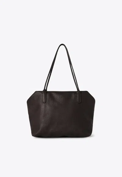 The Row Henri Grained Leather Tote Bag