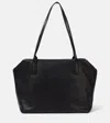 The Row Henri Leather Shoulder Bag In Black