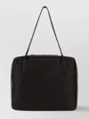 The Row Henri Shoulder Bag With Textured Finish And Double Handles