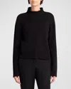 The Row Hensi Cashmere Turtleneck Top In Black