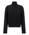 The Row Ezio Wool And Cashmere-blend Turtleneck Sweater In Black