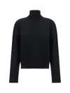 The Row Hensi Turtleneck Sweater In Black