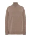 The Row Hepny Turtleneck Knitted Jumper In Brown