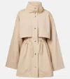 The Row Herbie Cotton And Linen Gabardine Jacket In Beige
