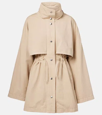 The Row Herbie Cotton And Linen Gabardine Jacket In Beige