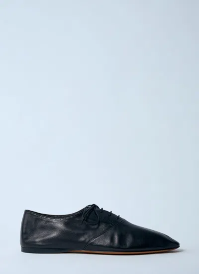 THE ROW HEREDITA LEATHER LACE-UP SHOES