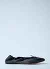 The Row Awar Leather Ballet Flats In Black