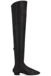 The Row Hereditas Shearling Over-the-knee Boots In Black