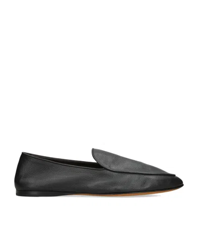 THE ROW HEREDITAS LEATHER LOAFERS