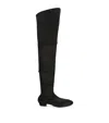The Row Hereditas Shearling Over-the-knee Boots In Black