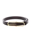 The Row Hermine Belt In Black Shg