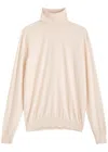 The Row Heva Fine-knit Wool Jumper In Cream