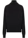 The Row Heva Turtleneck Sweater In Black