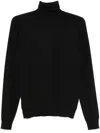 The Row Essentials Kensington Cashmere Turtleneck Sweater In Black