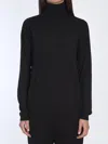 The Row Ultra-fine Wool Knit Turtleneck Sweater With Ribbed Trims