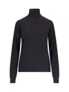 The Row 'heva' Classic Turtleneck In Black  