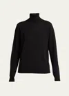 The Row Heva Turtleneck Sweater In Black