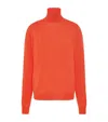 The Row Heva Wool Sweater In Red
