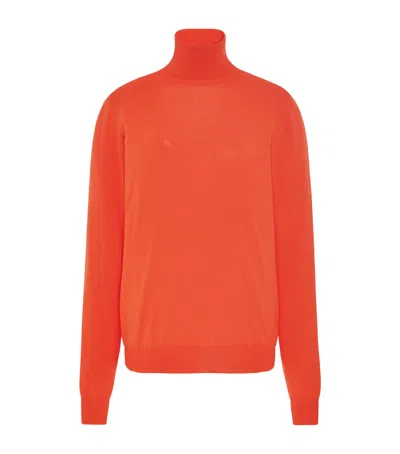 The Row Heva Wool Sweater In Red