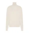 The Row Off-white Heva Turtleneck In White