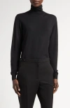 The Row Heva Turtleneck Sweater In Black
