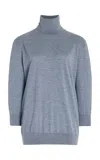 The Row Cashmere Turtleneck Sweater In Grey