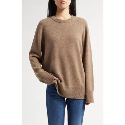 The Row Daverio Cashmere And Silk-blend Sweater In Beige Melange