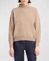 The Row Daverio Cashmere And Silk-blend Sweater In Beige Melange