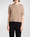 The Row Short-sleeved Sweater In Ancient Sand