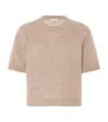 The Row Short-sleeved Sweater In Beige