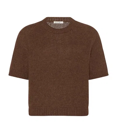 The Row Hibiscus Cashmere Sweater In Green