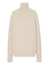 The Row Lizzy Cashmere Turtleneck Sweater In Neutral