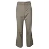The Row High-rise Flared Trousers In Beige Wool In Beige