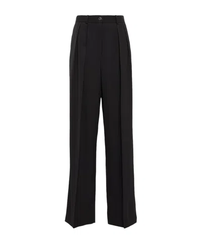 The Row High Waist Casual Pants In Black