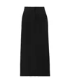 The Row Bartelle Silk And Wool Pencil Skirt In Black