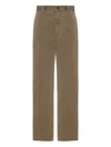 The Row Zalenka Cropped Cotton And Cashmere-blend Twill Straight-leg Pants In Neutral