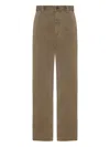 The Row Zalenka Cropped Cotton And Cashmere-blend Twill Straight-leg Pants In Neutral