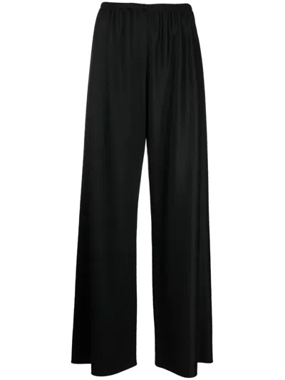 The Row High-waisted Wide-leg Trousers In Black