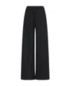The Row High-waisted Wide-leg Trousers In Black