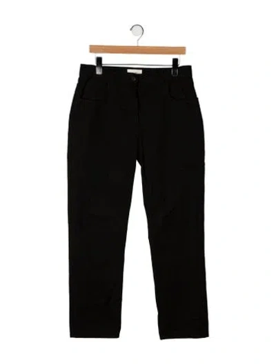 Pre-owned The Row High-rise Straight Leg Jeans In Black
